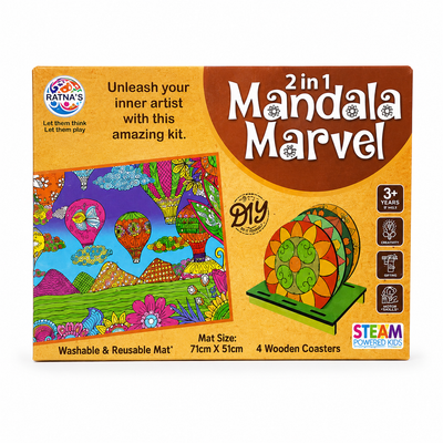 2 in 1 Mandala Marvel | DIY kit for kids