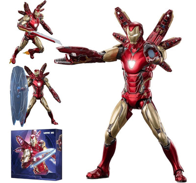 Marvel Iron Man MK85 Deluxe, 1:10 Scale 7 Inch Collectible Action Figure for 14Y+, Metallic